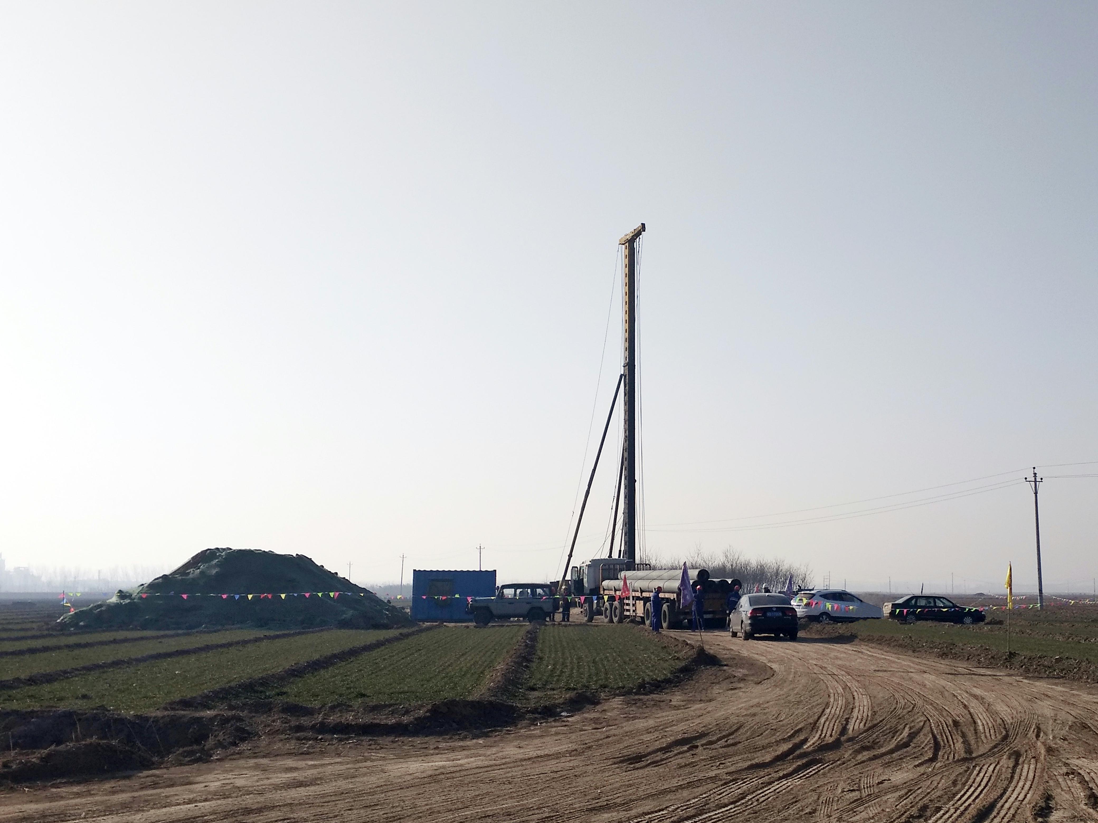 临西万辉150兆瓦风电场风机桩基施工拉开帷幕